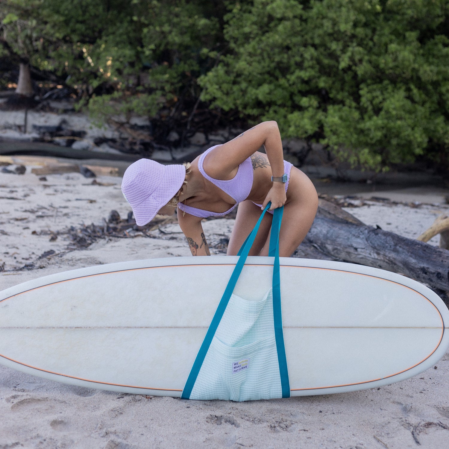surf oder Yoga tasche Tragetasche für surfbrett yogamatte carrybag mint für active equipment  mint